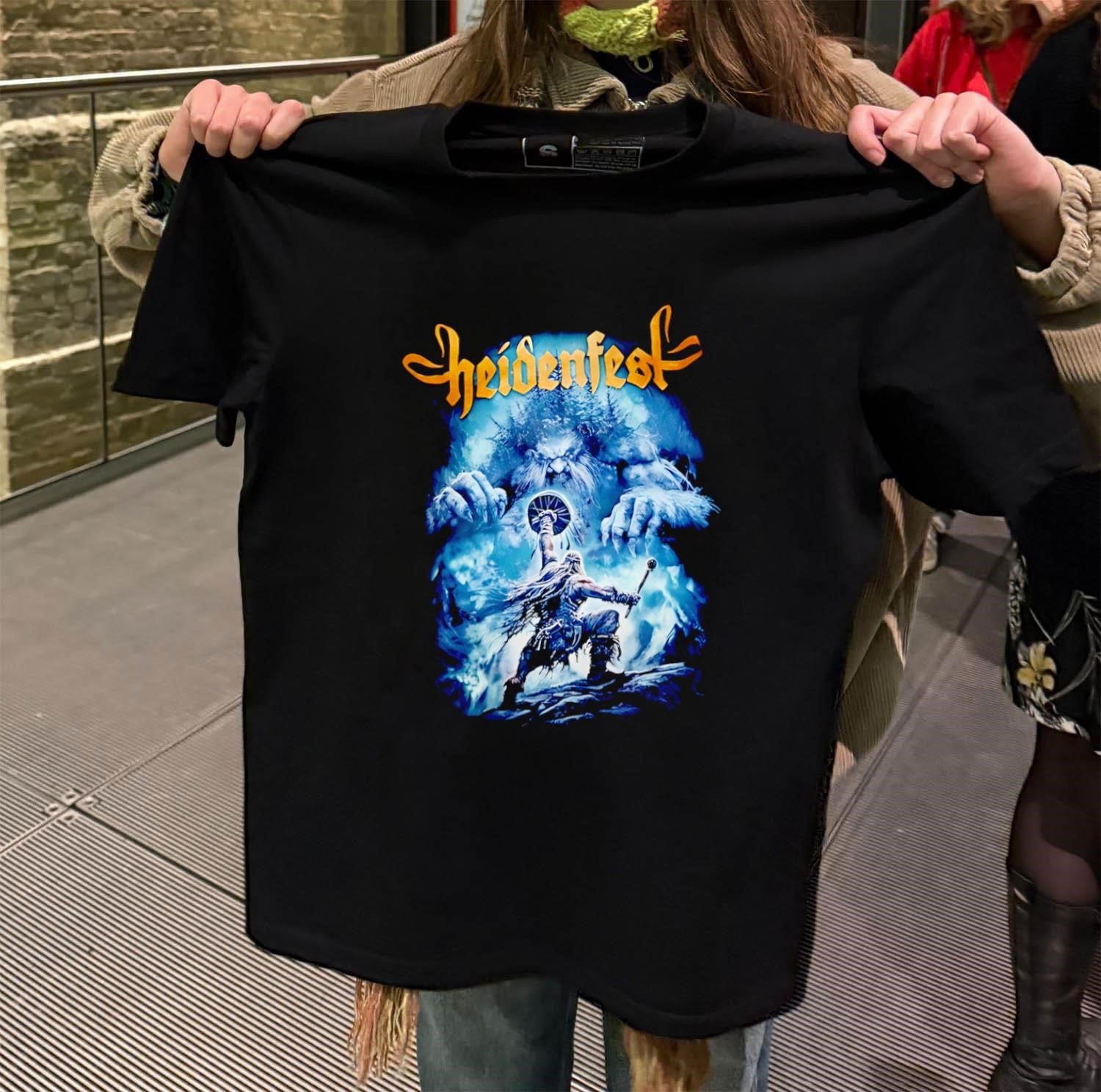 Heidenfest Pagan Winter Folk Metal Giant Troll Warrior Forest shirt