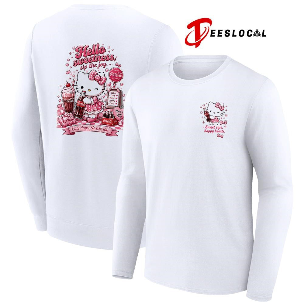 Hello Kitty sweet sips happy hearts cute days classic sips shirt