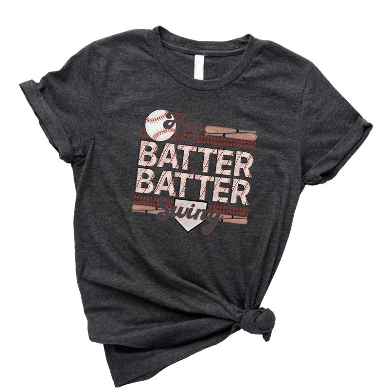 Hey Batter Swing Tee, Baseball Game Tee, Ballpark Shirt, Baseball Mom Shirt, Baseball T-Shirt, Gifts For Baseball Lovers,...