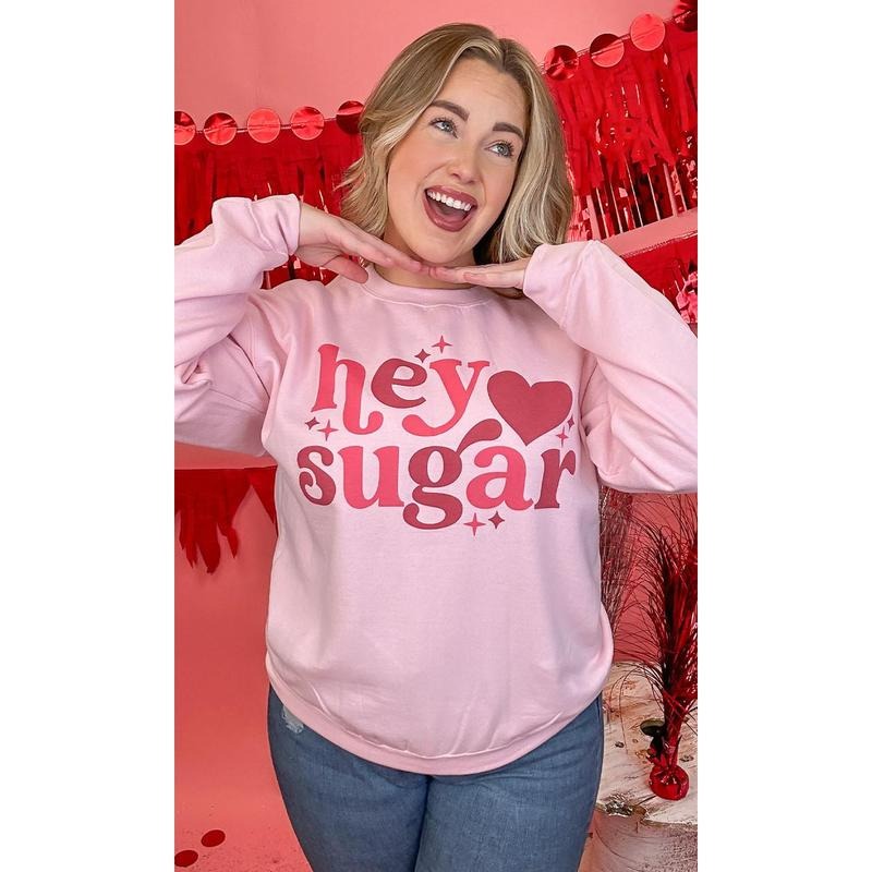 Hey Sugar Graphic Sweatshirt T-Shirts, Hoodie | TeeBloomCo.com