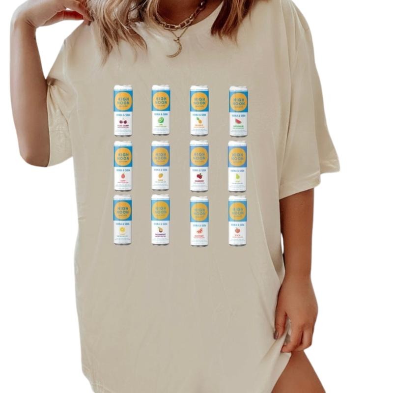 High Noon Unisex Shirt, viral vintage cans Sweatshirt or Hoodie Crewneck Fabric Womenswear Top Fitted | TeeBloomCo.com