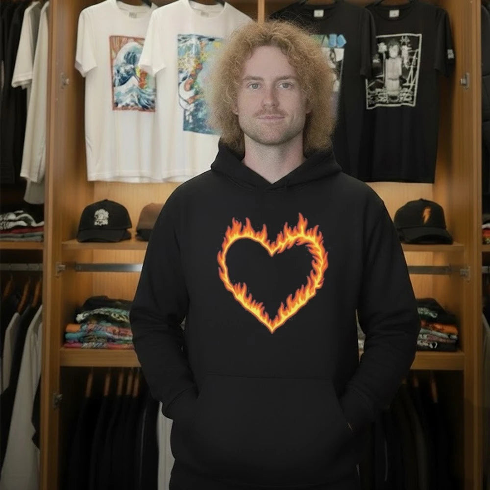 High Potential Morgan Croft Fire Heart Shirt