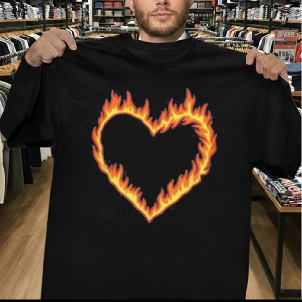High Potential Morgan Croft Fire Heart Shirt