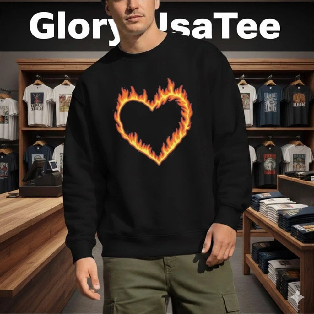 High Potential Morgan Croft Fire Heart Shirt