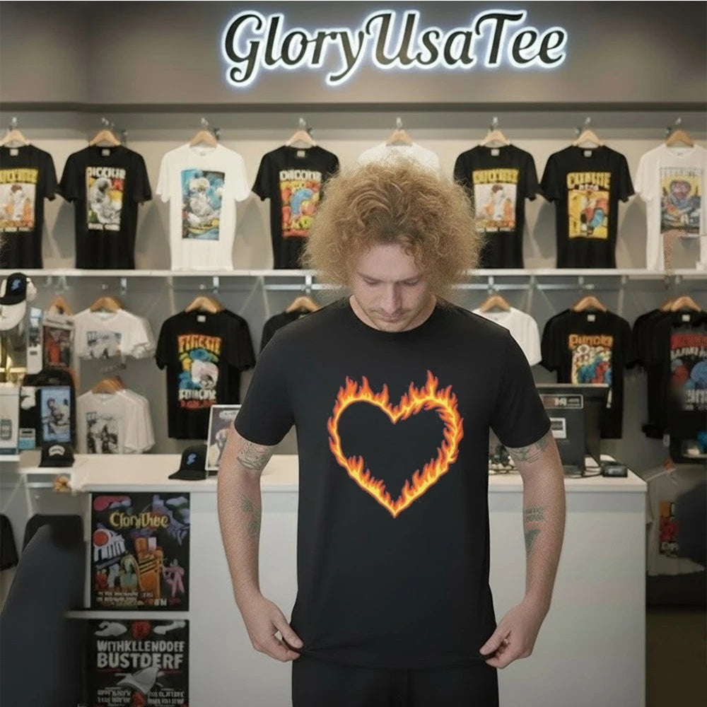 High Potential Morgan Croft Fire Heart Shirt