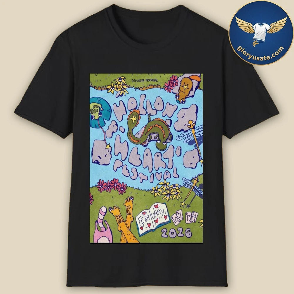 Hollow Heart Festival Asheville NC 2-10 2-14-2026 Poster Shirt