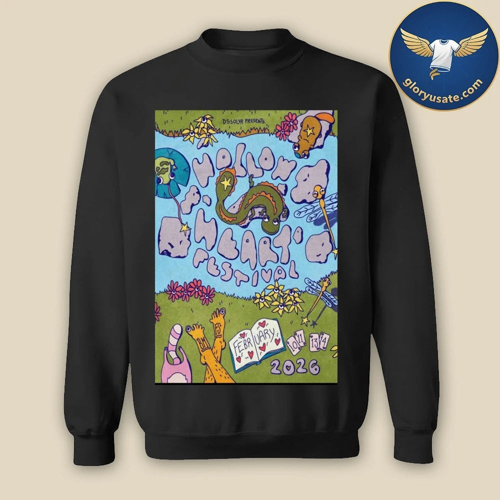 Hollow Heart Festival Asheville NC 2-10 2-14-2026 Poster Shirt