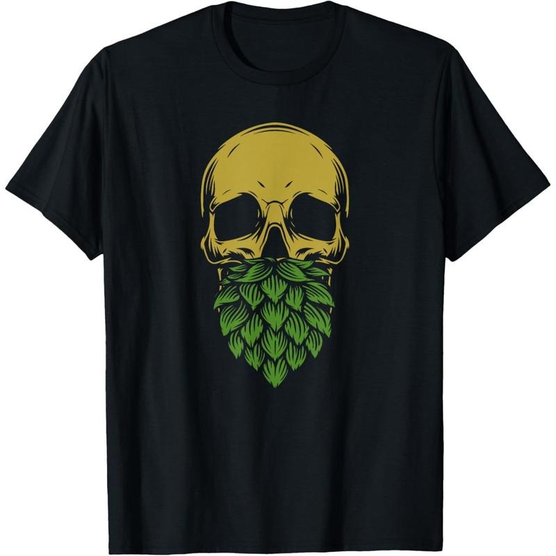 Home Brewing - IPA Craft Beer Brewer Skull Hop Beard T-Shirt made in us Hoodie, Sweatshirt | TeeBloomCo.com