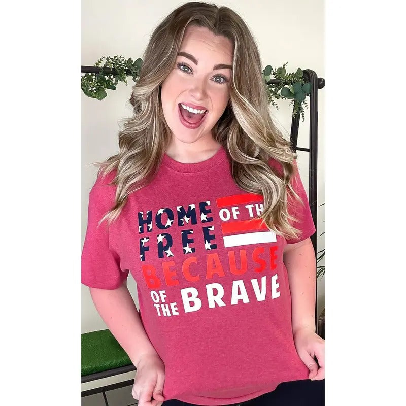 Home of the Free Adult Shirt Hoodie, Sweatshirt | TeeBloomCo.com