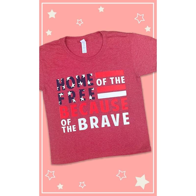 Home of the Free Youth Graphic Shirt Hoodie, Sweatshirt | TeeBloomCo.com