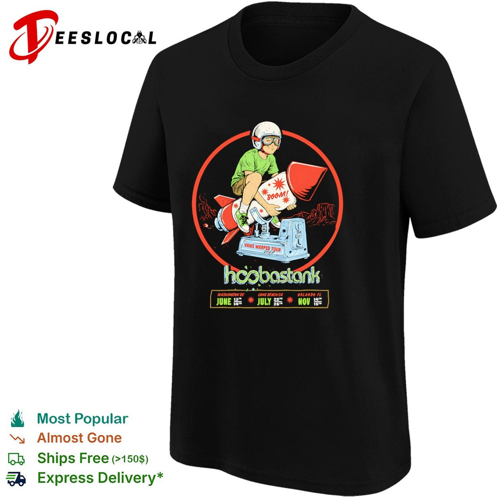 Hoobastank Vans Warped Tour 2026 Washington DC Long Beach CA Orlando FL shirt
