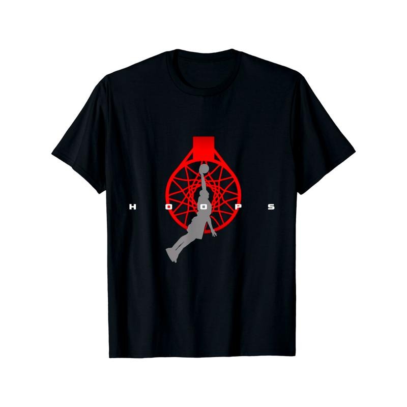 Hoops Basketball Apparel - Basketball T-Shirt made in usa Hoodie, Sweatshirt | TeeBloomCo.com