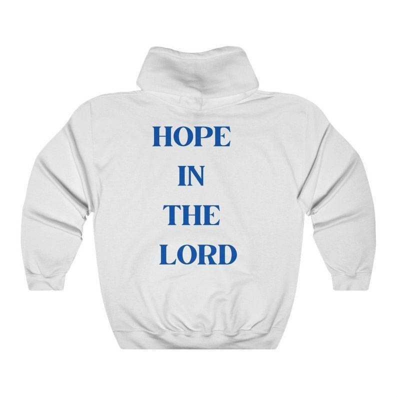 Hope In The Lord Hoodie Christian Apparel Oversized Hoodie Aesthetic Clothing Christian Sweatshirt Christian Hoodie...