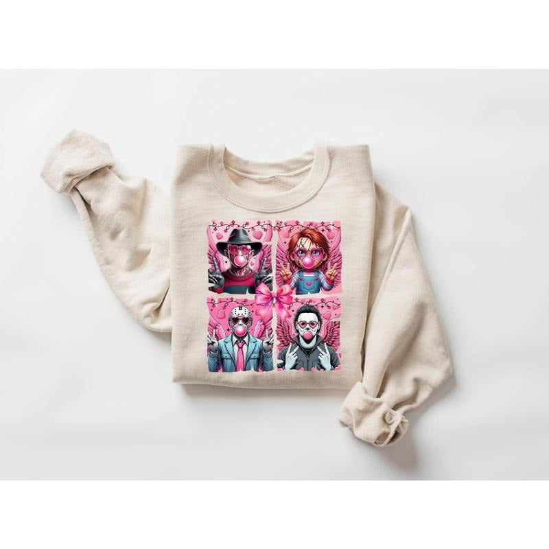 Horror Valentine Sweatshirt, Valentine's Day Shirts, Trendy Valentine Shirt, Valentine's Day Gift, Gift for Her, Funny...