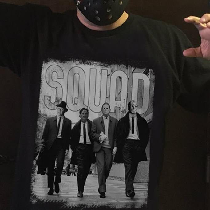 Horrow Squad Jason Voorhees Michael Myers Freddy Krueger Leather face Halloween Movie Shirt Halloween Party Shirt Hoodie,...
