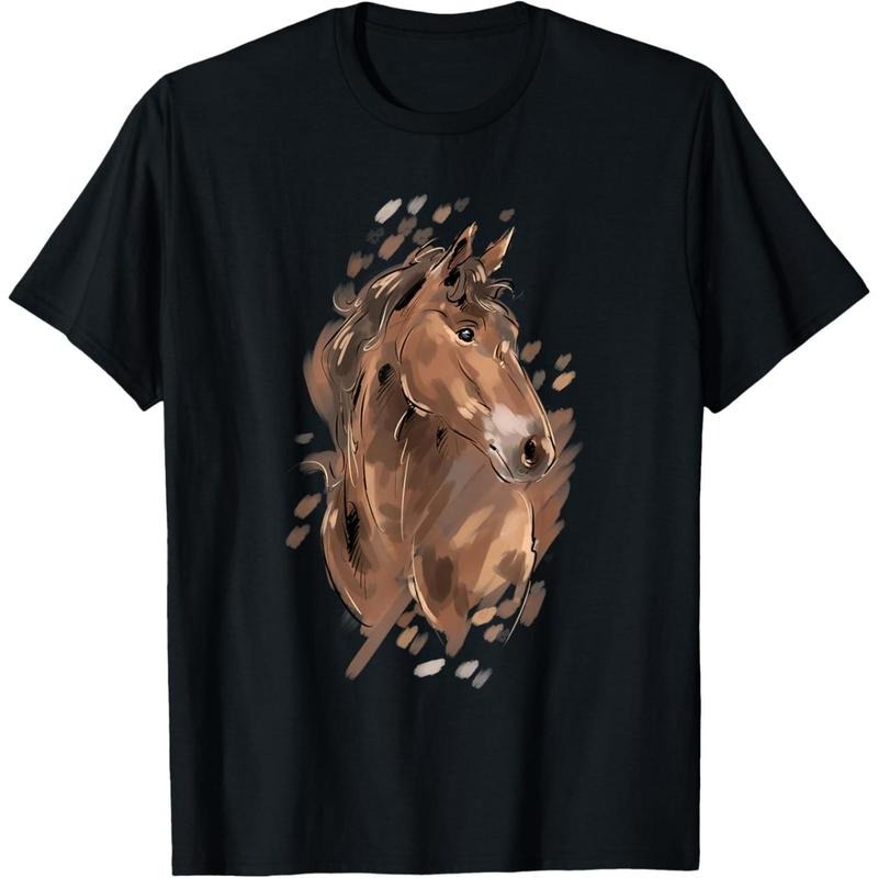 Horse Riding Graphic Women Horseback Horse Owner Equestrian T-Shirt made in usa Hoodie, Sweatshirt | TeeBloomCo.com