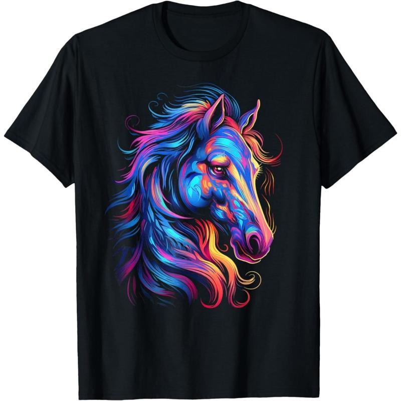 Horse Shirt For Women Teen Girls Beautiful Horse Graphic T-Shirt made in usa Hoodie, Sweatshirt | TeeBloomCo.com