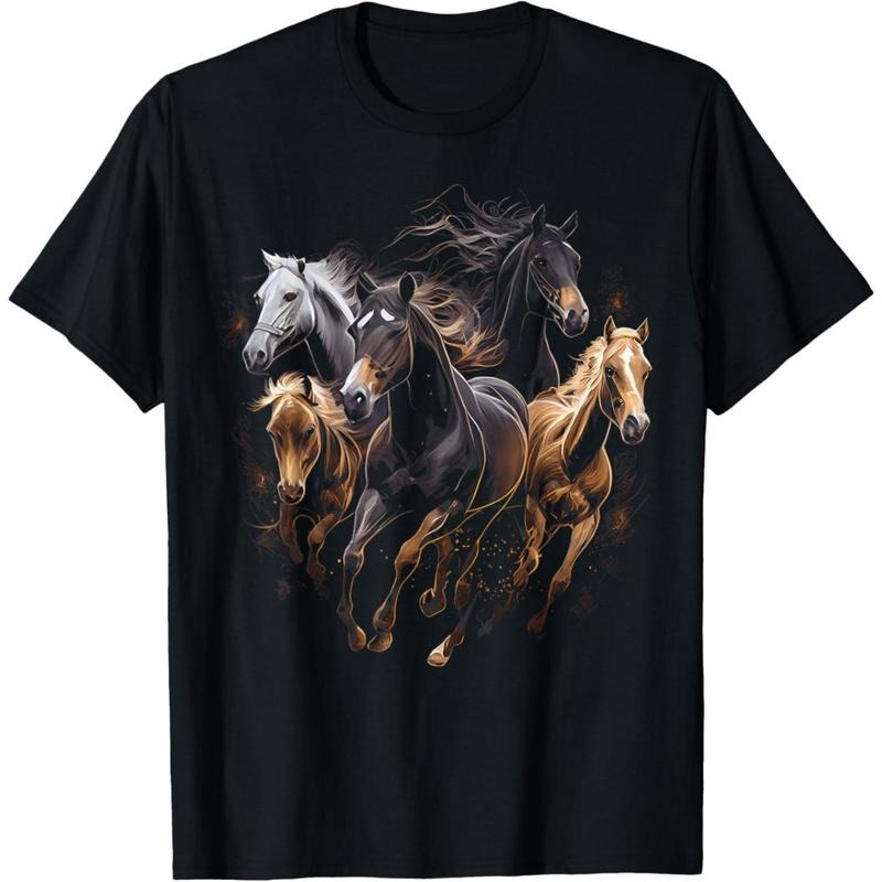 Horses Collage Horse Lover Graphic for Men Women Boys Girls T-Shirt made in usa Hoodie, Sweatshirt | TeeBloomCo.com