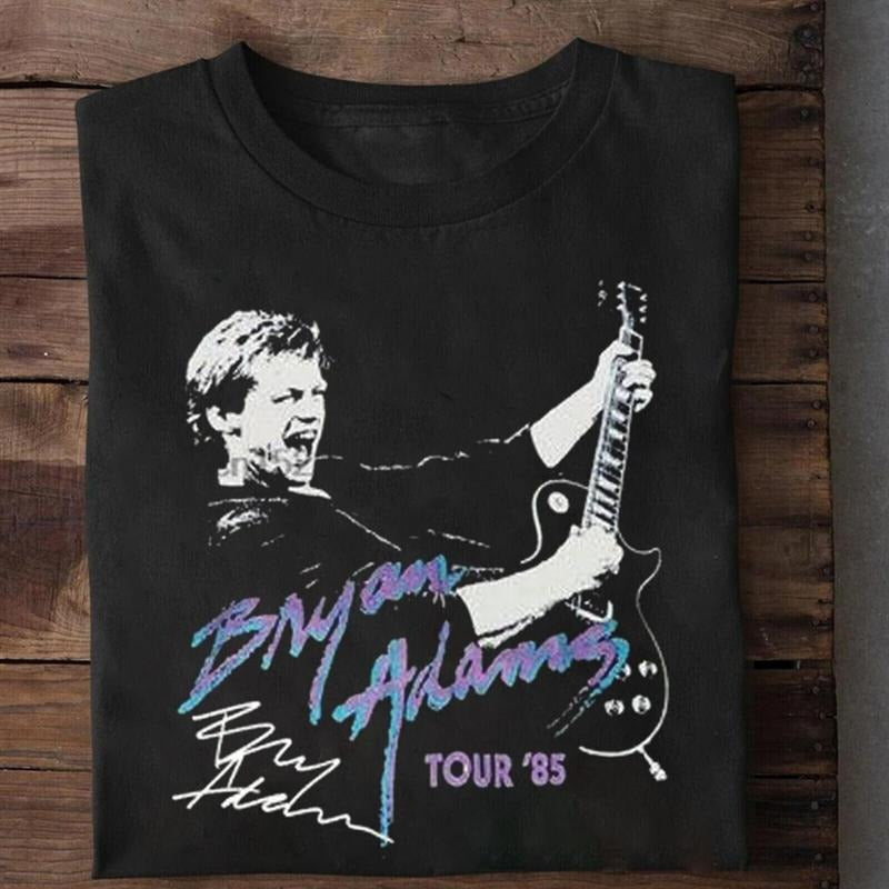Hot Bryan Adams In 85 Tour T-shirt Gift For Fans Unisex Shirt Hoodie, Sweatshirt | TeeBloomCo.com