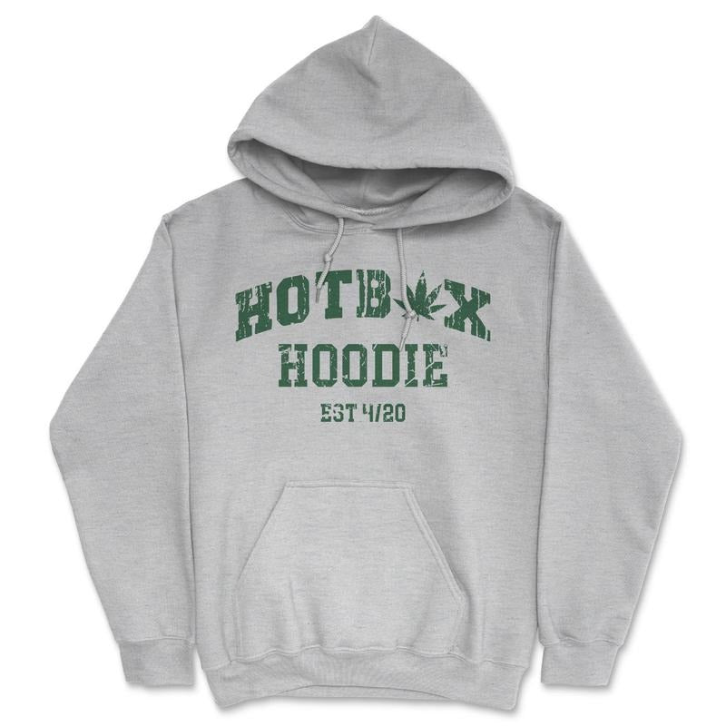 Hotbox Hoodie Unisex Hooded Sweatshirt Funny 420 Weed Smokers Sweater T-Shirts | TeeBloomCo.com