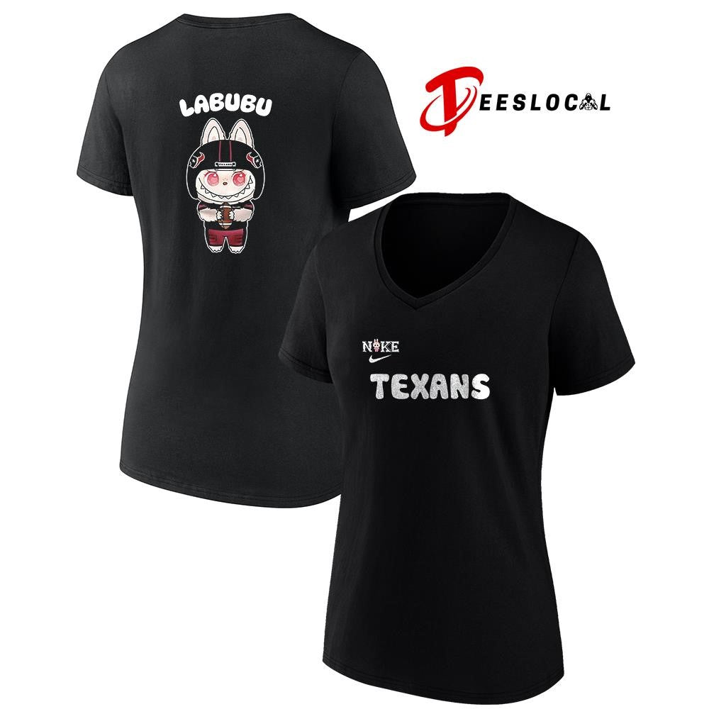 Houston Texans x Labubu cartoon shirt