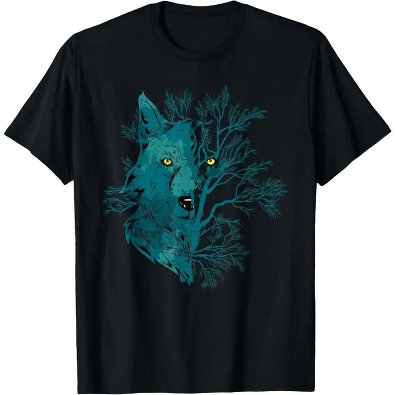 Howling Forest Animal Lover Gift Wildlife Predator Wolf T-Shirt Hoodie, Sweatshirt | TeeBloomCo.com