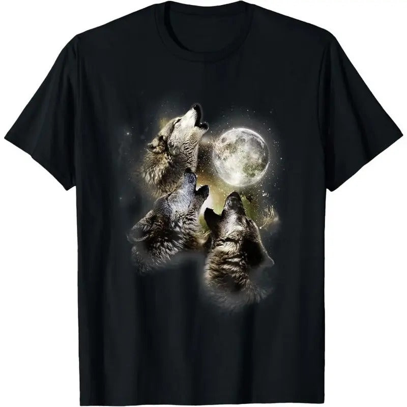 Howling in the moon, wolves, animal, wolf T-Shirt Hoodie, Sweatshirt | TeeBloomCo.com