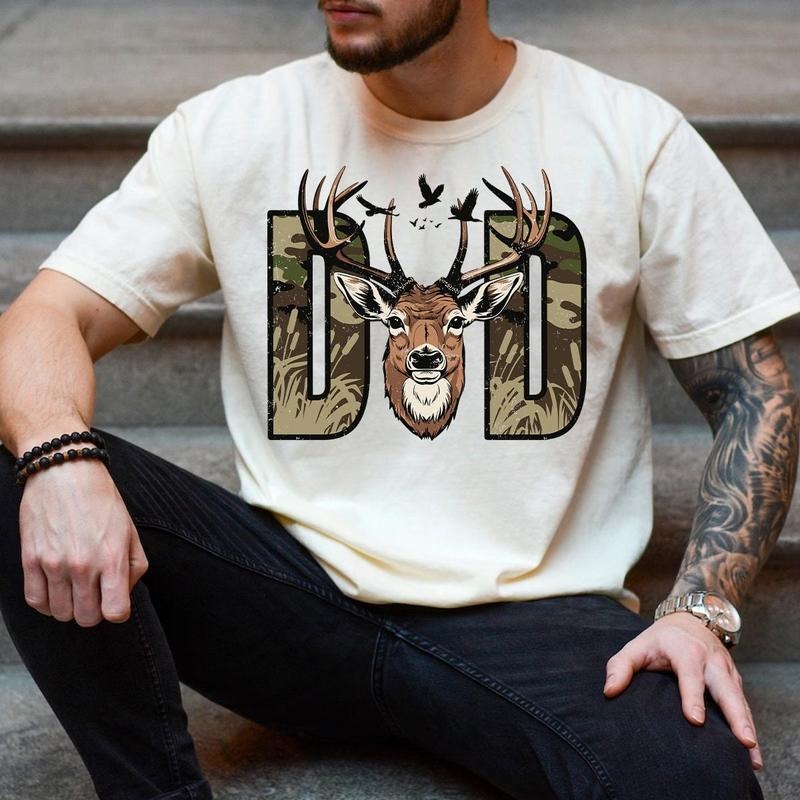 Hunter Dad Dad Deer Hunting Hunter Dad Hunting Shirt Best Buckin Dad Ever Deer Dad Father's Day  T-shirt, sweater and...