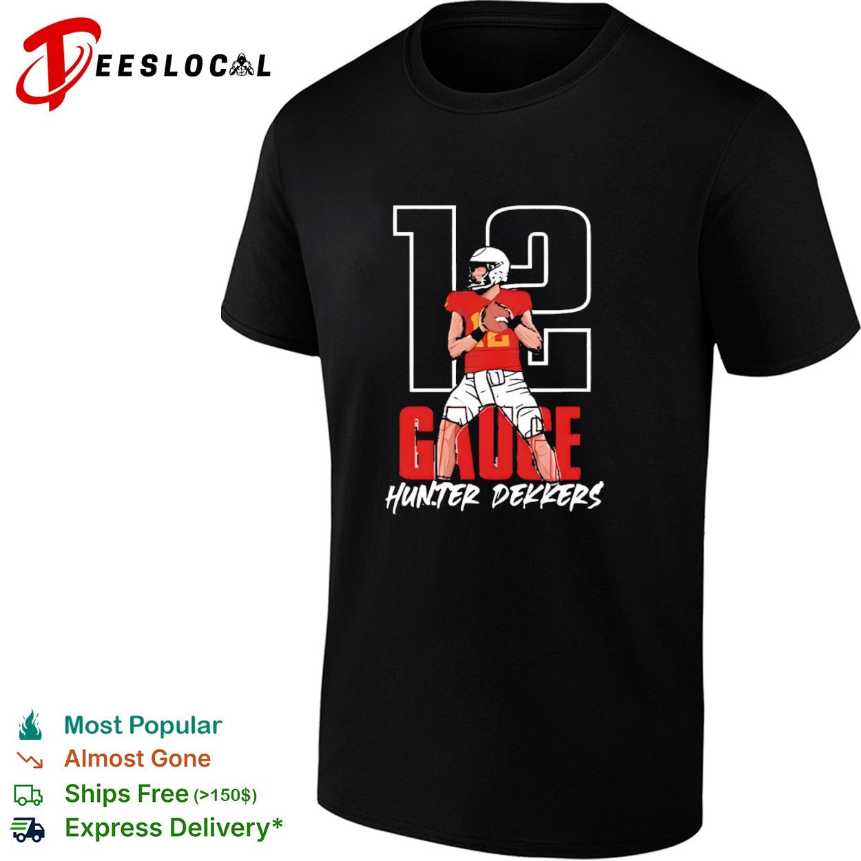 Hunter Dekkers Gauge 12 Iowa State Cyclones football shirt