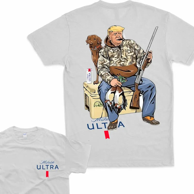 Hunter Trum With Michelob Ultra Beer Tshirt 2 Siders T-Shirt 2 Side Tee Sweatshirt Hoodie | TeeBloomCo.com