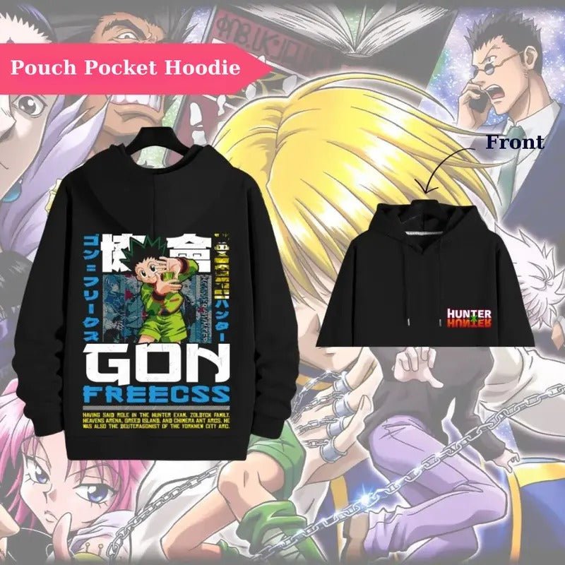 Hunter x Hunter Gon Freecss 2 sides Hoodie and T-Shirt - Vintage Anime Design, All Sizes, Unisex Sweatshirt | TeeBloomCo.com