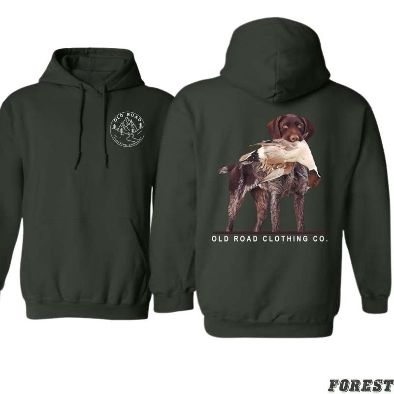 Hunting Dog Shirt - Old Road Hoodie - Trendy Hoodie for Men and Women Menswear Sweaters Sweatshirt | TeeBloomCo.com