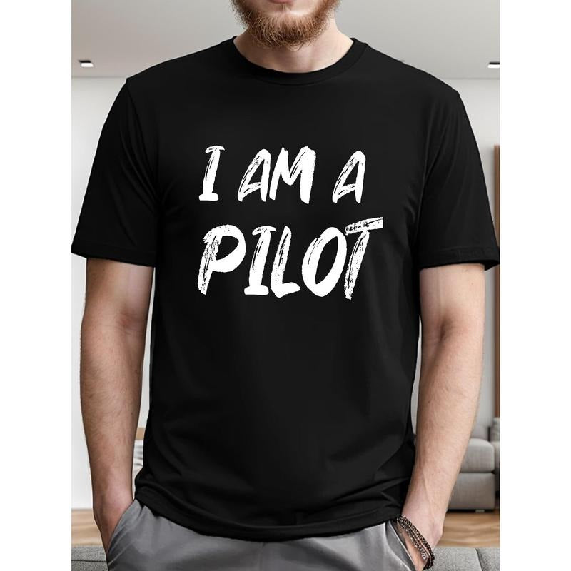 I AM A PILOT Men's Short Sleeve T-shirt Summer T-shirt Top Made in USA Hoodie, Sweatshirt | TeeBloomCo.com
