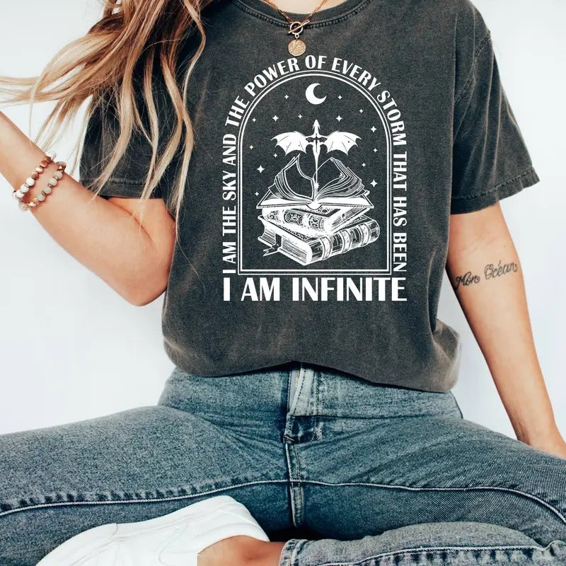 I Am The Sky Tee, Power Of Storm Tee, Fourth Wing Shirt, Basgiath War College Tee, Dragon Riders Shirt, Dragon T-Shirt...
