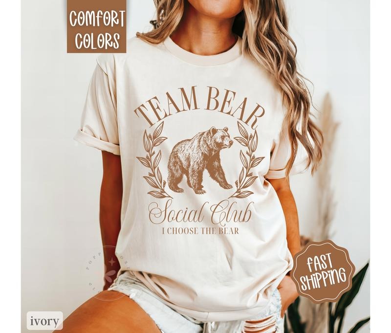 I Choose The Bear Shirt Comfort Colors Hoodie, Sweatshirt | TeeBloomCo.com