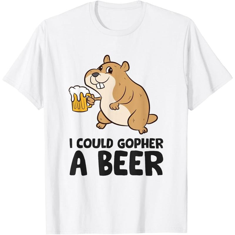 I Could Gopher A Beer Funny Drinking Gopher T-Shirt  made in us Hoodie, Sweatshirt | TeeBloomCo.com