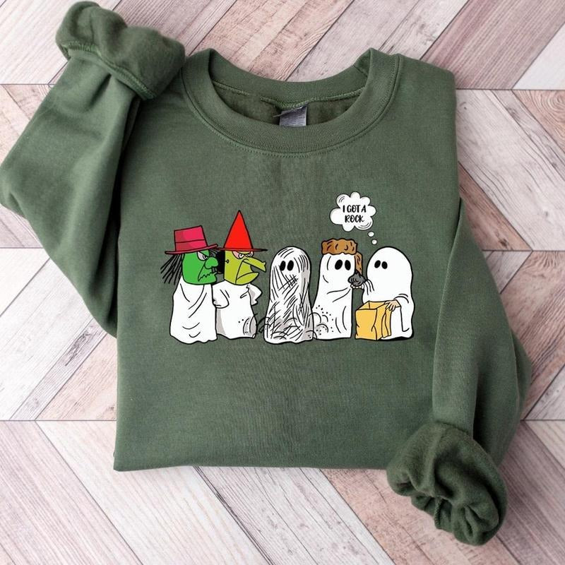 I Got A Rock Halloween Meme Sweatshirt, Funny Ghost Hoodie, Spooky Season Tshirt, Halloween Gift | TeeBloomCo.com