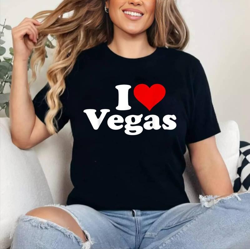 I HEART LOVE LAS VEGAS NEVADA T-Shirt | Cotton 100%, Crewneck, Top Womenswear Hoodie, Sweatshirt | TeeBloomCo.com