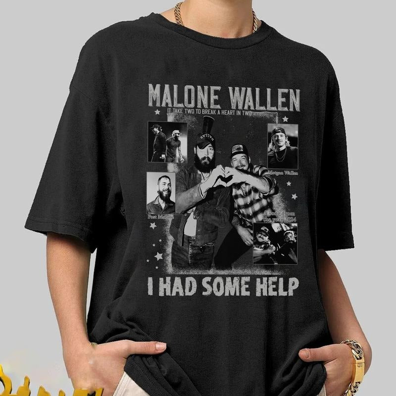 I Had Some Help Shirt, Posty Wallen Fan Shirt, Music Fan shirtstyle{n002}3 Hoodie, Sweatshirt | TeeBloomCo.com
