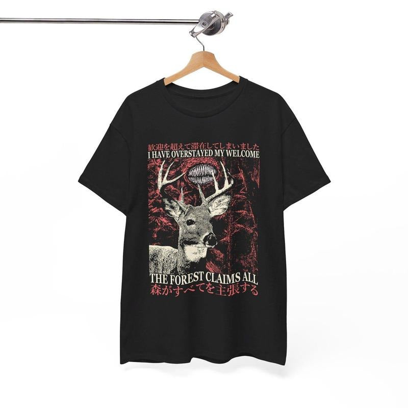 I Have Overstayed My Welcome Vintage Japanese Deer T-Shirt Hoodie, Sweatshirt | TeeBloomCo.com