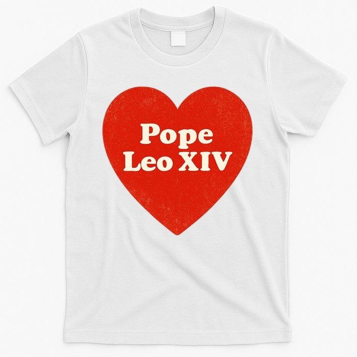 I Heart Love Pope Leo XIV T-Shirt | Catholic Pride Graphic Tee | Support the New Pope Shirt | Faith-Inspired Apparel |...