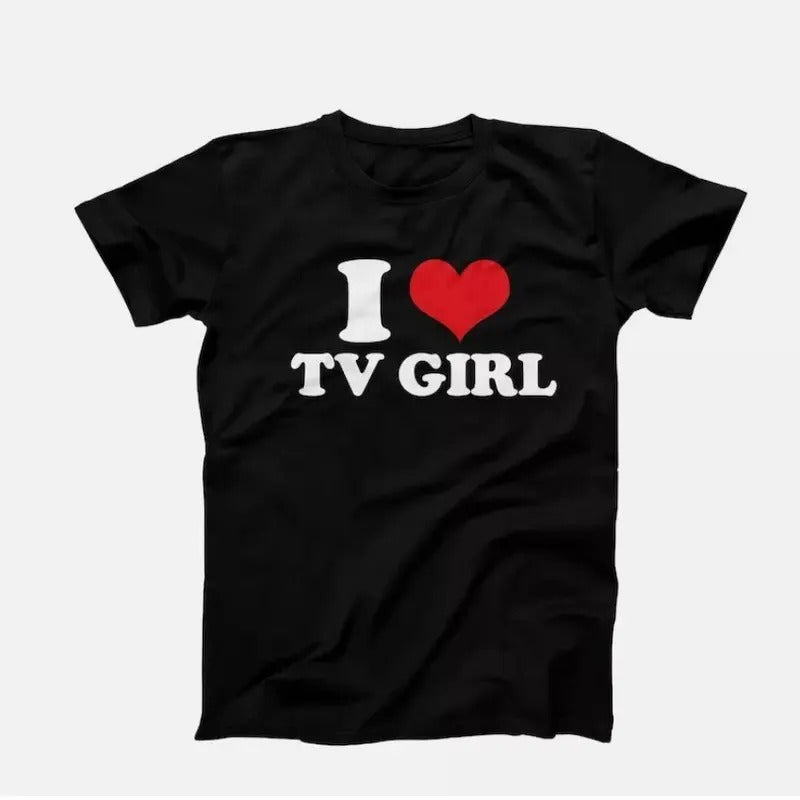 I Heart Tv Girl T-Shirt, I Love TV Girl T Shirt, Tv Girl Artist Shirt Top Womenswear Hoodie, Sweatshirt | TeeBloomCo.com