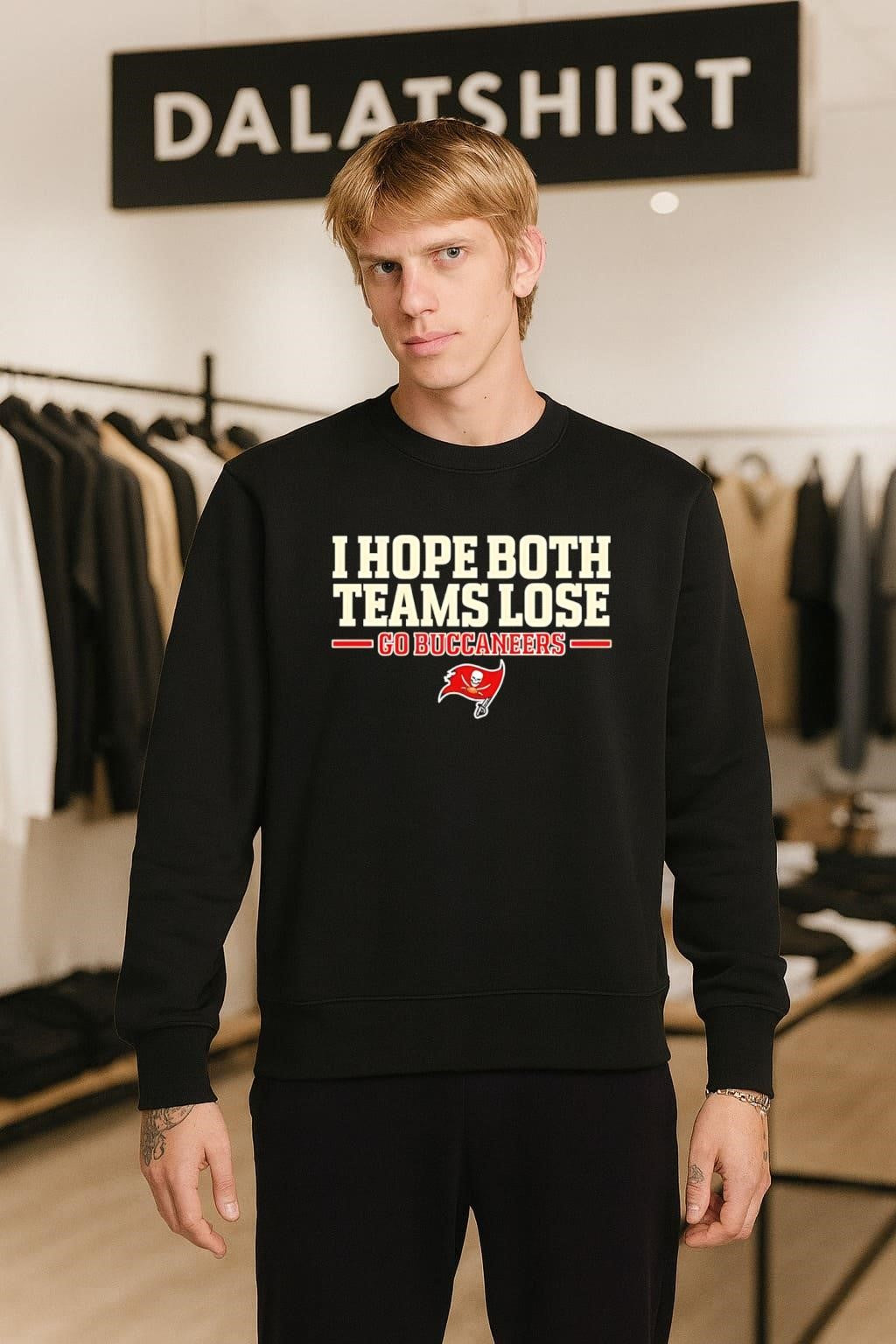 I Hope Both Teams Lose Go Buccaneers Tampa Bay Football Logo shirt