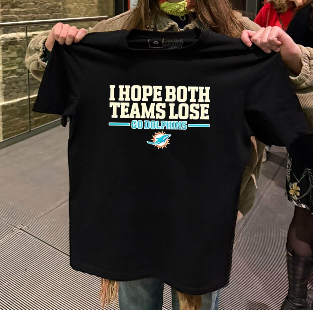 I Hope Both Teams Lose Go Dolphins Football Logo shirt