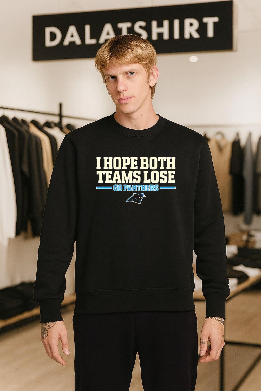 I Hope Both Teams Lose Go Panthers Football Logo shirt