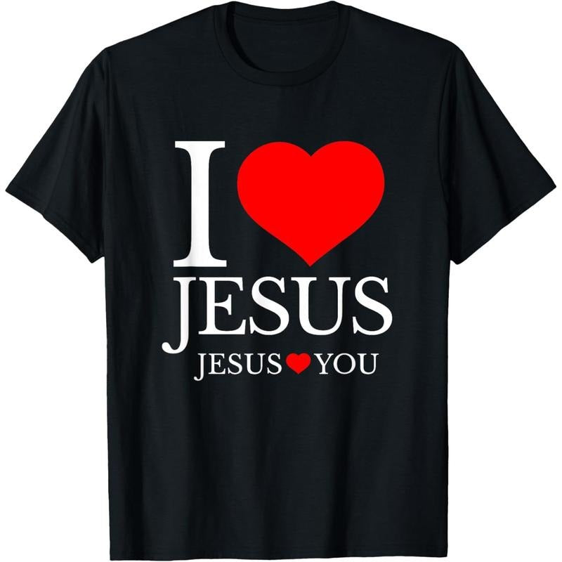 I LOVE JESUS - JESUS LOVES YOU - CHRISTIAN T-Shirt made in usa Hoodie, Sweatshirt | TeeBloomCo.com