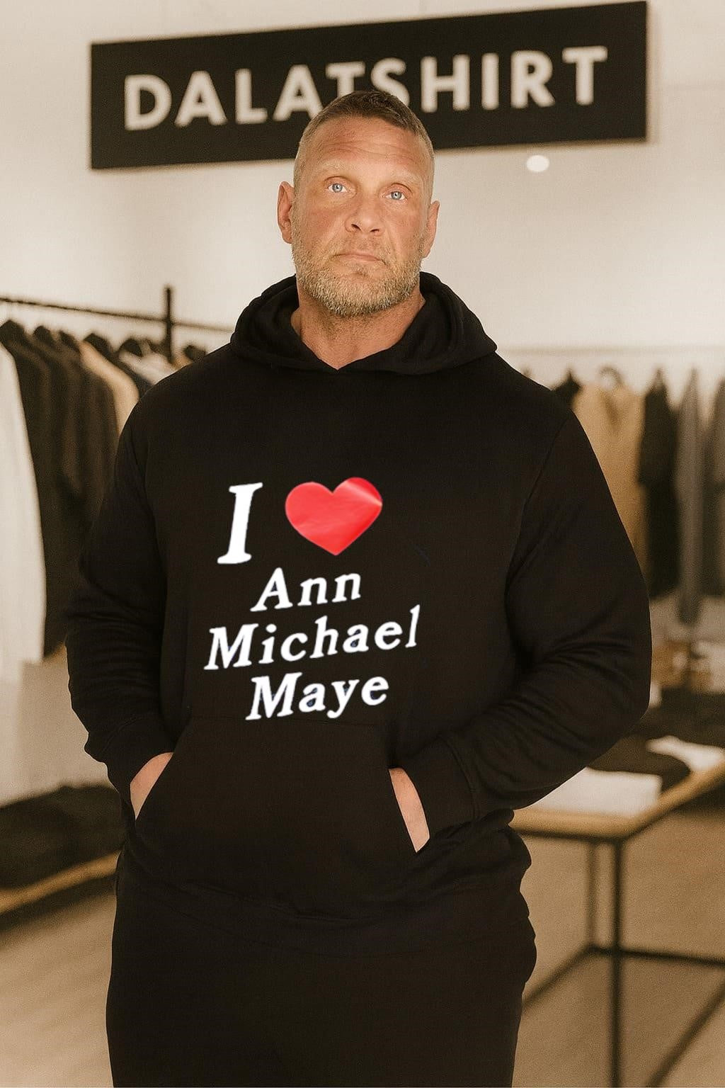 I Love Ann Michael Maye Red Heart Graphic Design shirt