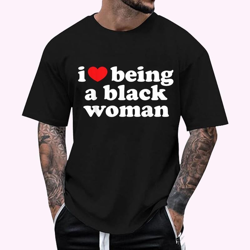I Love Being Black Woman T-Shirt | COTTON, Short Sleeve, Menswear Top Hoodie, Sweatshirt | TeeBloomCo.com