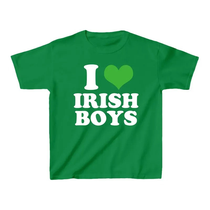 I Love Irish Boys Baby T-Shirt, 100% Cotton Made In USA Hoodie, Sweatshirt | TeeBloomCo.com