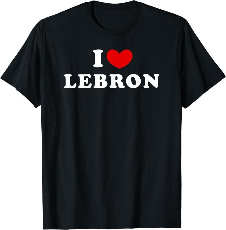 I Love Lebron, I Heart Lebron T-Shirt, Unisex Cotton Tee Gifts Menswear Top Hoodie, Sweatshirt | TeeBloomCo.com